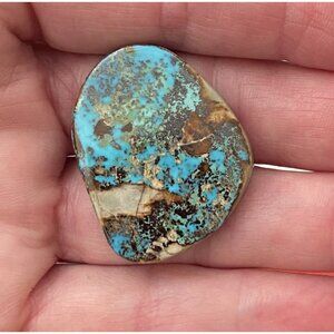 Nevada Easter Blue Turquoise Cabochon 36.6 Carats Backed